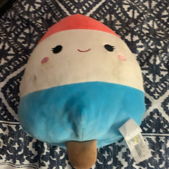 Red white and blue, Johnny Pop plush animal one size - Picture 1 of 3